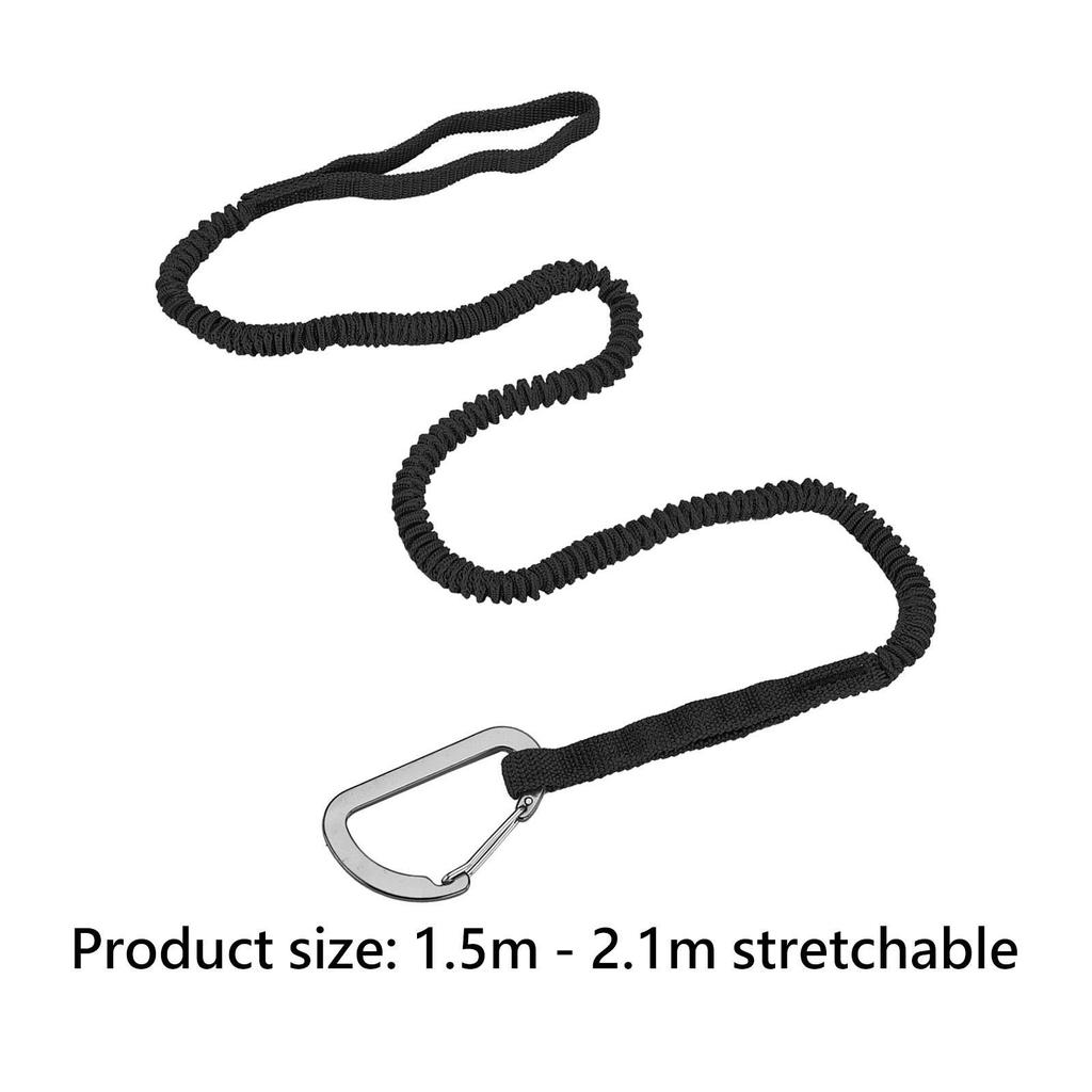 Kayak Paddle Leash Bungee Cord Kayak Rod Leashes for Surfing Boating Rafting