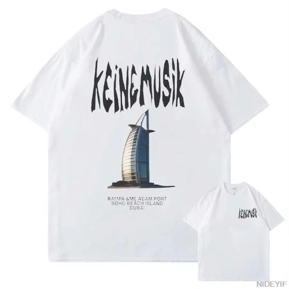2025 Κλασικό Καλοκαίρι Keinemusik X Pacha T-shirt Ανδρικό Γυναικείο Μόδα Βαμβακερό Κοντομάνικο Μπλουζάκι Hip Hop Τοπ Ρούχα Streetwear Τοπ
