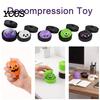 Steamed Bun Sensory Toy Halloween Dumpling Squeeze with Steamer Box, Pumpkin Ghost Bat Decompression for Stress Relief, Party Favors Relief Gadget