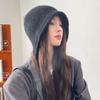 Knitted Windproof Ear Protection Cap Dacron Ear Hat Neck Collar Beanies Cap  Teenage Girls