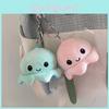 Adorables Porte-clés Peluche Pieuvre Réversible Charm Mignon pour Couple Jouet en Peluche Courte Coton PP