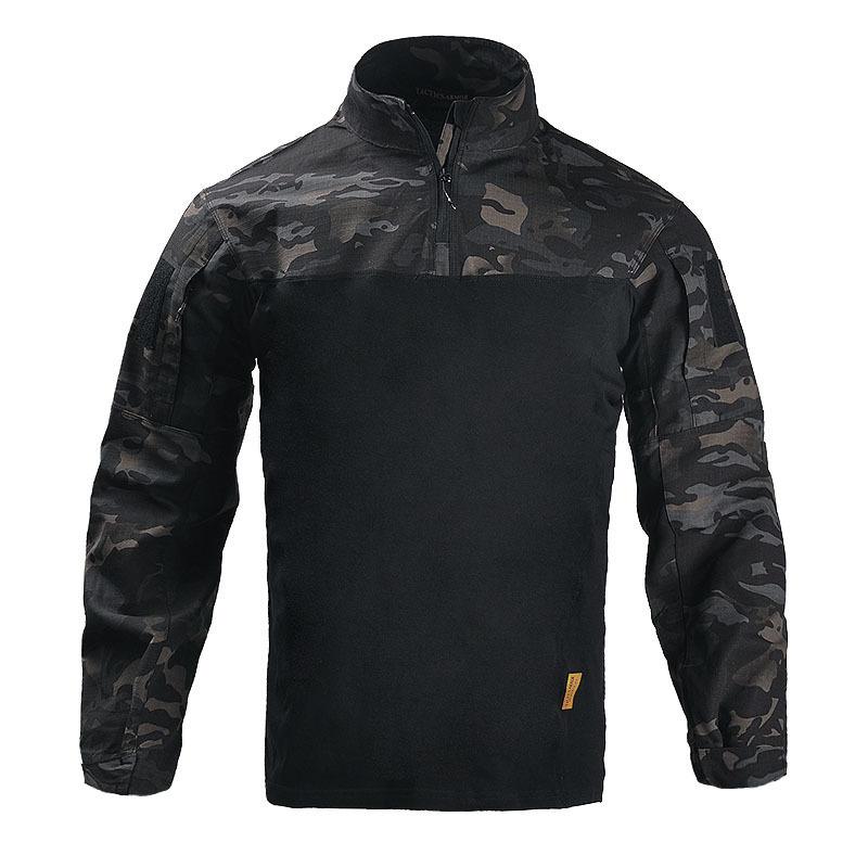 

Dragon Armor And R6 Camouflage Top Tactical Frog Coat Long Sleeve Elastic Breathable Outdoor Camouflage Training Clothing XXXL