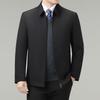 2025 Winter Men's Middle-Aged Down Jacket with Detachable White Duck Down Liner - Cold-Resistant Outerwear for Dad