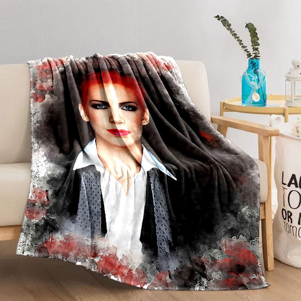 Red-Haired Portrait Blanket for all seasons blanket lunch break throw gift