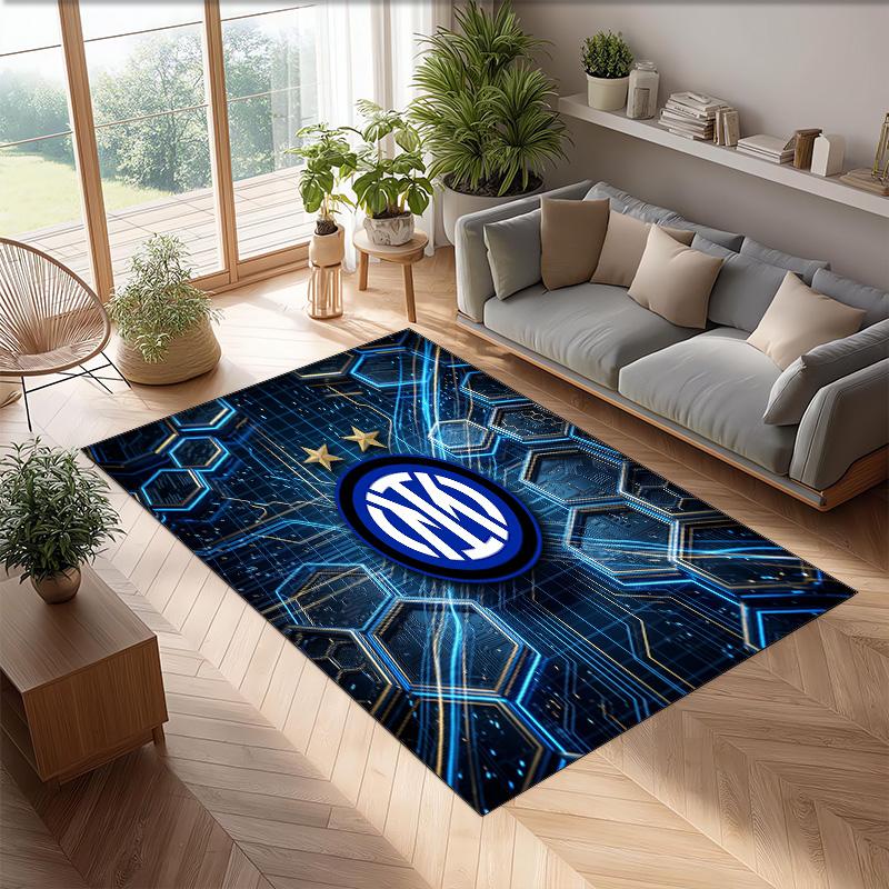 Borussia Dortmund Printed Flannel Area Rug Non Slip Soft Polyester Floor Carpet Indoor Decor Mat for Bedroom Living Room Sofa