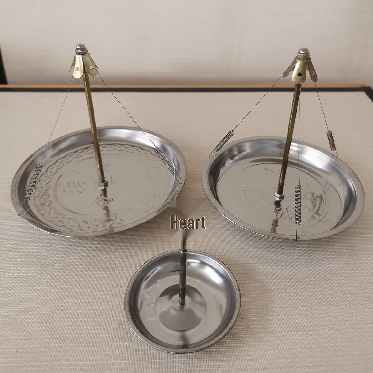 12/24-Hour Coil Incense Holder with Wire, Non-Extendable Stainless Steel Tray & Burner 4-hour (9cm)