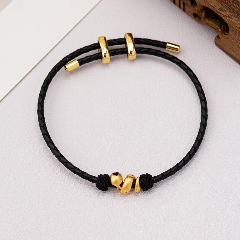 Red Black Snake Zodiac Rope Bracelet Women Men Handmade Minimalist Fashion Accessory