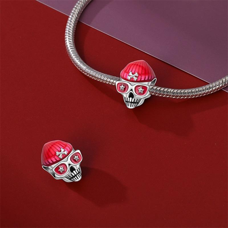 Original Copper Color Fashion Halloween Series Luminous Skull Elf Pumpkin Charms Beads Fit Qikaola Bracelets Diy Jewelry