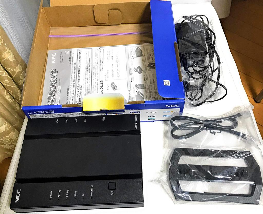 NEC Wireless LAN WiFi Router WG2600HS Aterm Series 4 Streams Band 13 12 iPhone SE Nintendo Switch Manufacturer Operation Confirmed Wi-Fi5 (11ac) /