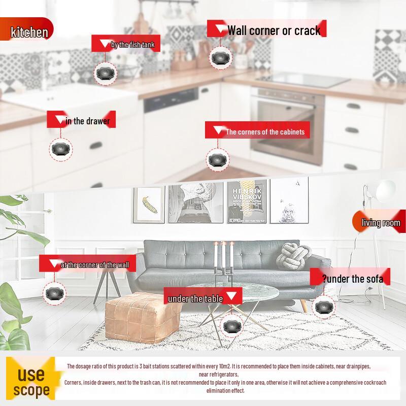 Ansu Indoor Cockroach Killer Bait Stations