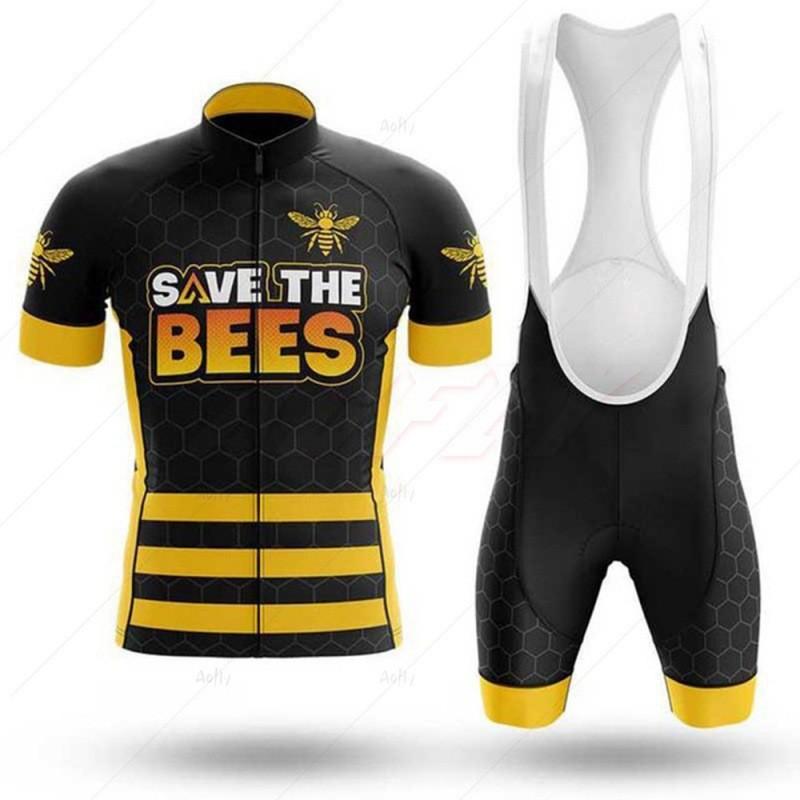 Cartoon Print Cycling Jersey Set Short Sleeve Breathable Quick Dry Bike Apparel Men Women Ride