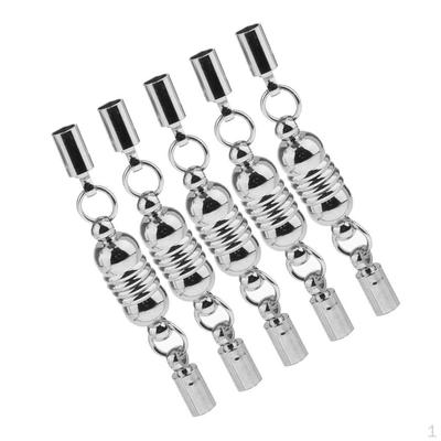 5 peças de ganchos magnéticos cilíndricos para pulseiras e colares, joias, faça você mesmo - Prata