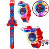 Deluxe Children's Cartoon Music Watch with Colorful Luminous Rotating Gyro - Electronic Toy Gift