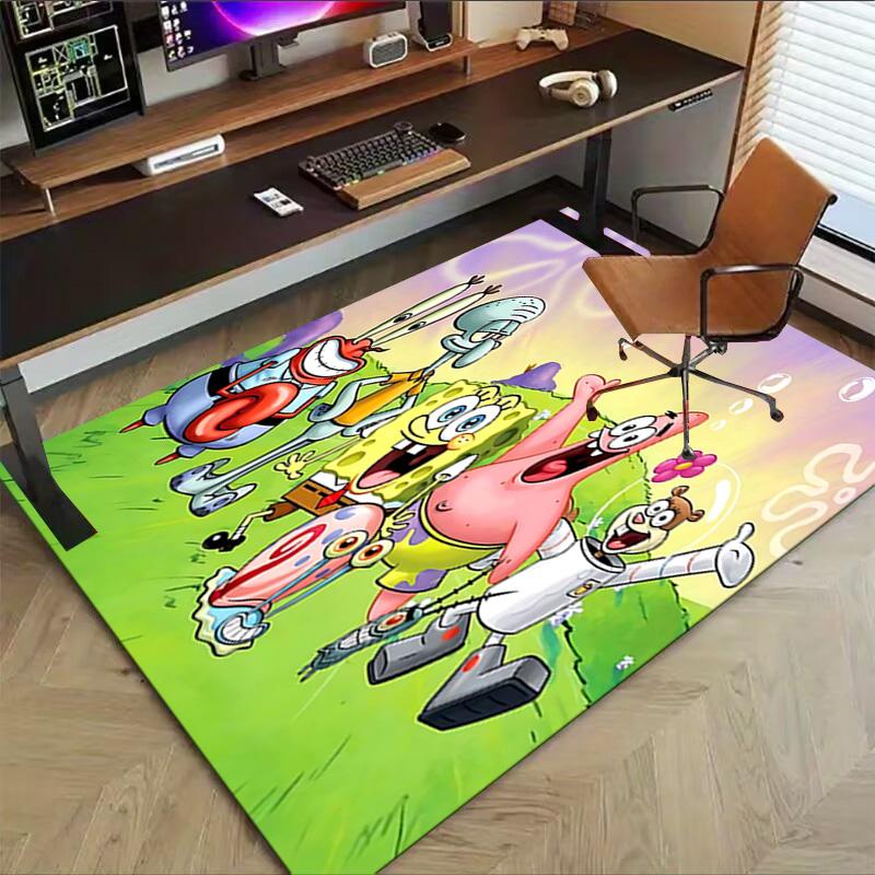 1pc Underwater Friends Adventure Carpet for Playroom Bedroom Living Room Sofa Home Decor,kids Game Area Rug Non-slip Floor Mat Y7292