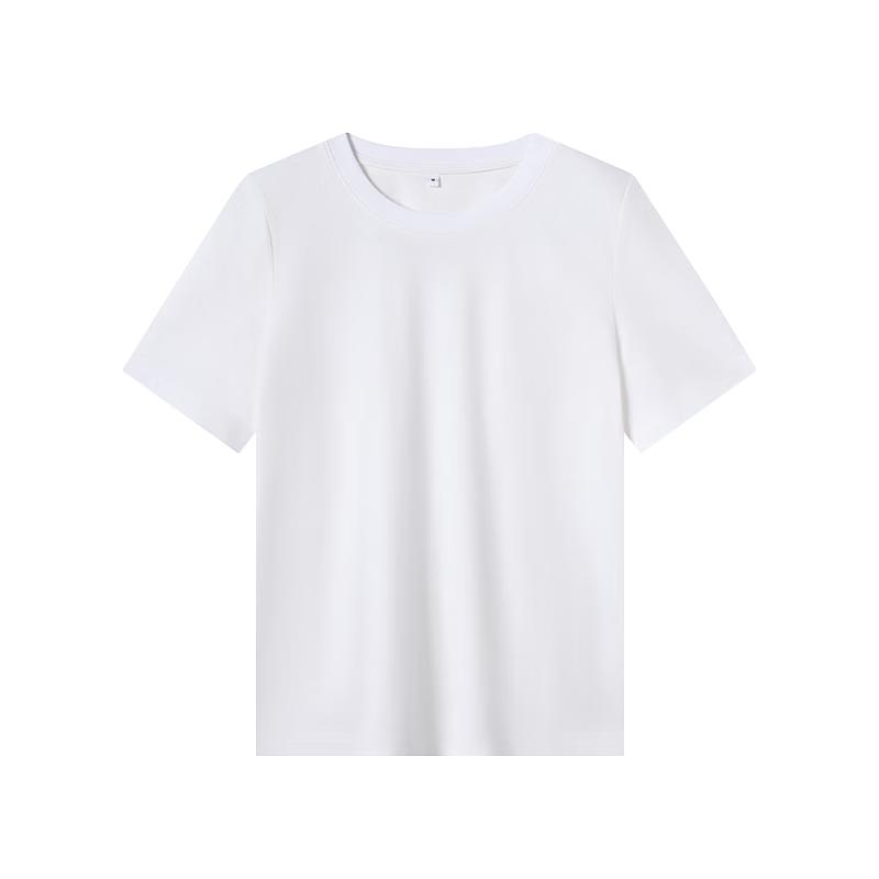 Jingdong Crafted Women's Pure Cotton Basic Short Sleeve T-Shirt