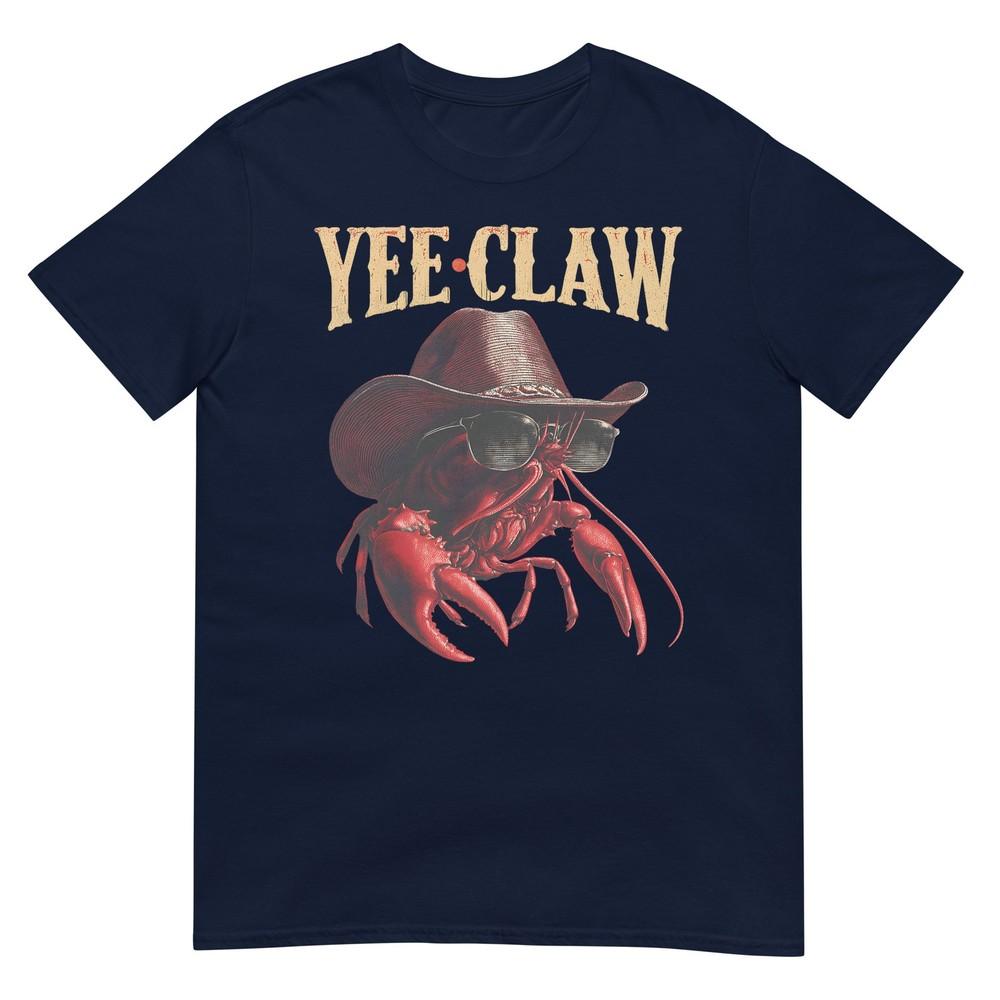 Yeeclaw Western Country Cowboy Crawfish Seafood Lobster Tshirt S