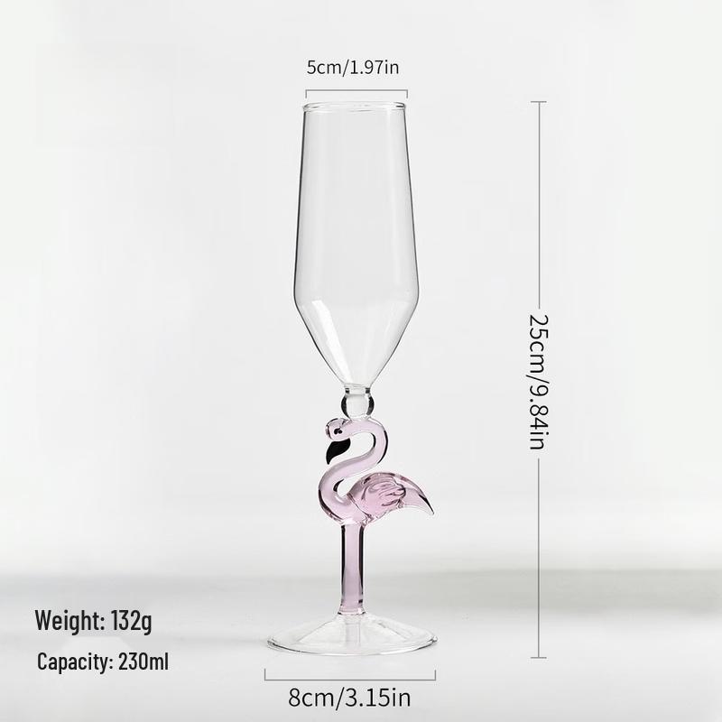 Flamingo Cocktail Glass