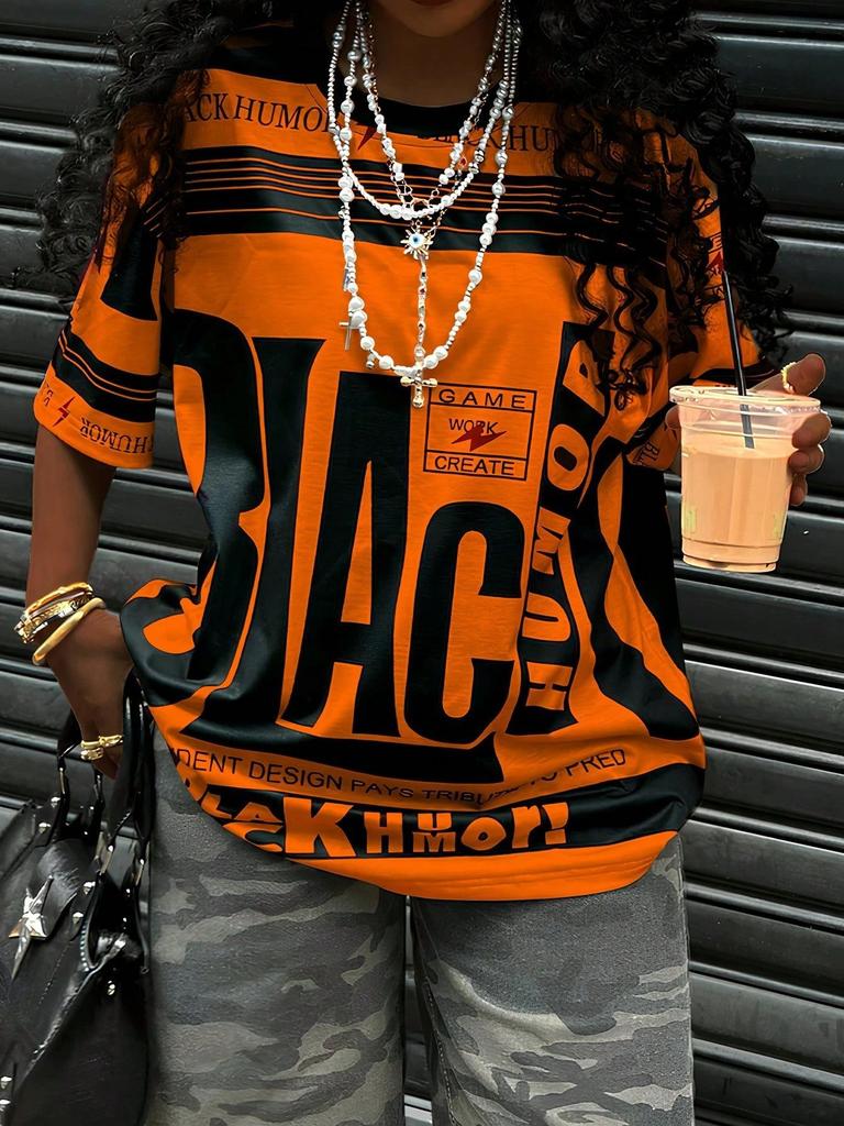 Women's Short Sleeve Graphic Print Casual T-Shirt in Multiple Colors