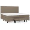 Maison Exclusive - Lattenrost mit Matratze Taupe 200x200 cm Stoff