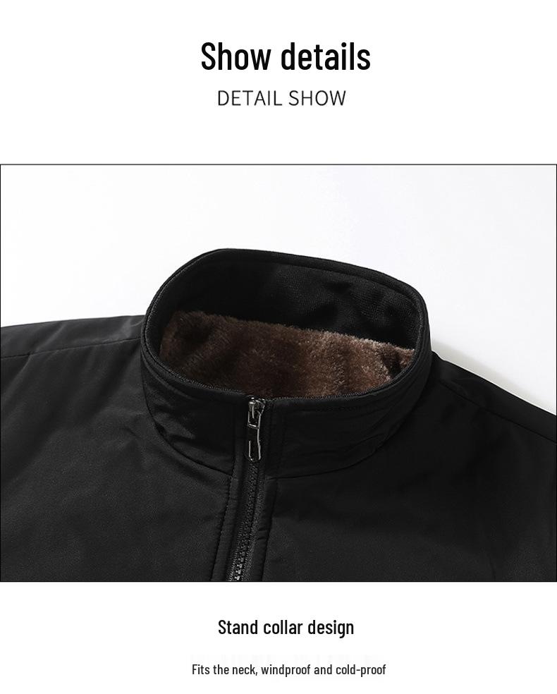 Men's 2025 Spring Stand-Collar Casual Jacket - Loose Warm Versatile Baseball Coat