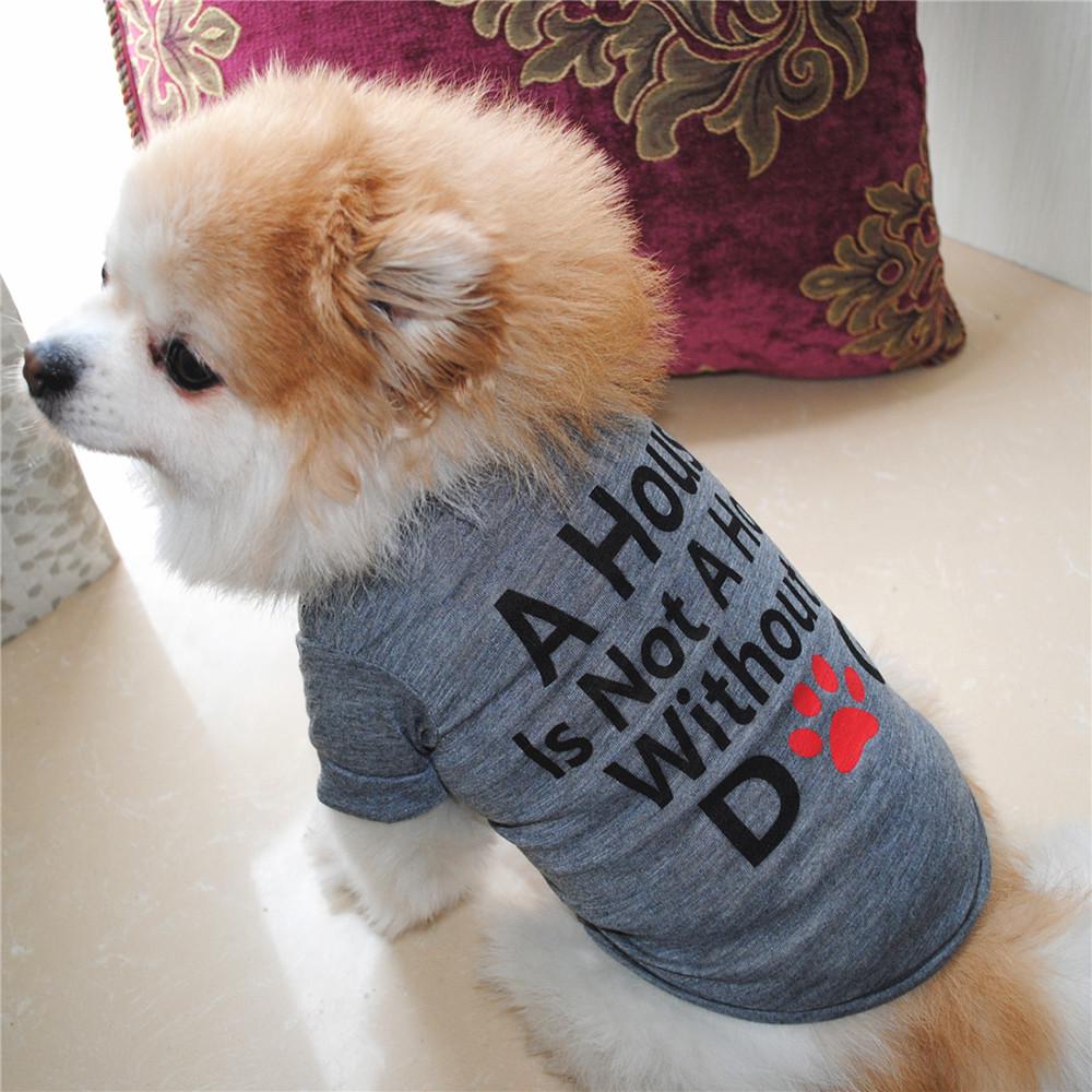 Best Dog Lover Gifts Cotton Summer Shirt Small Dog Pet Clothes Vest T Shirt