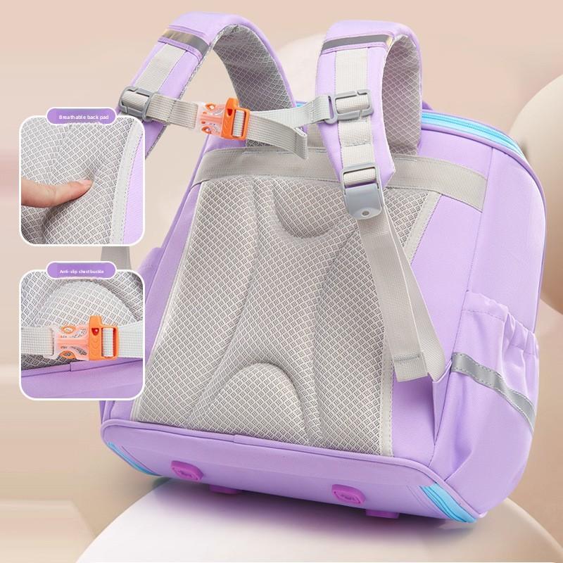 Girl School Backpack With Breathable Waterproof Nylon For School Safety And Comfort