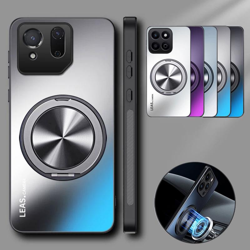 Magnetické pouzdro pro Asus Rog Phone 9 Pro Phone 8Pro Rog 7 6 Pro Matný nárazuvzdorný nárazník Stojan Tvrdý kryt pro ROG Phone 9Pro 7Pro
