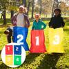 4 Pcs Jumping Bag Interactive Game Prop Large Kids Toy Sack Race Bags Canvas Carnival