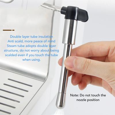 Coffee Maker Steam Spout Anti Scald Coffee Steam Spout Nozzle Enhanced Steam Output Stainless Steel  Fit for ECP35