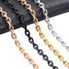 Fashion Women Men Stainless Steel Rolo Link O Chain Necklace for DIY Charm Pendant Metal Choker Jewelry Accessories Christmas