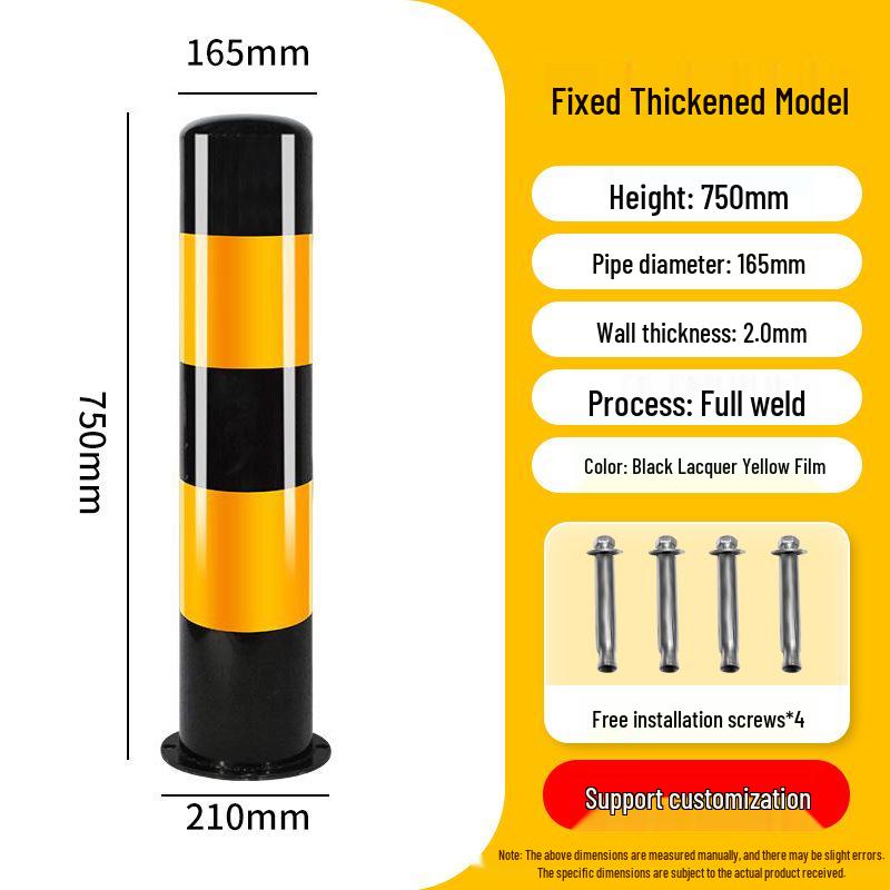 Reflective Anti-Collision Car Stopper Steel Warning Post