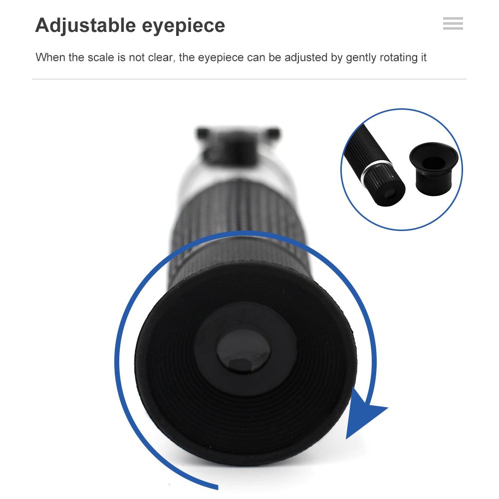 58-90% Honey Handheld Refractometer Brix Sugar Content Beekeeping ATC Refraction Sweetness Concentration Meter With Box