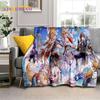 New Genshin Impact Character Solo Cartoon Game Soft Blanket,Soft Throw Blanket for Home Bedroom Bed Sofa Picnic Child Gift