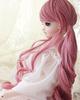 Linfairy inch Size Doll Figure Pink Blue 8-9 1/3 Wig, Wig, + (Dark Pink)