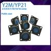 1Pcs Male Female Cable Joint Connector 2/3/4/5/7/10/14/16 Pin YP21 21mm Aviation Plug Aviation Socket Y2M Connector