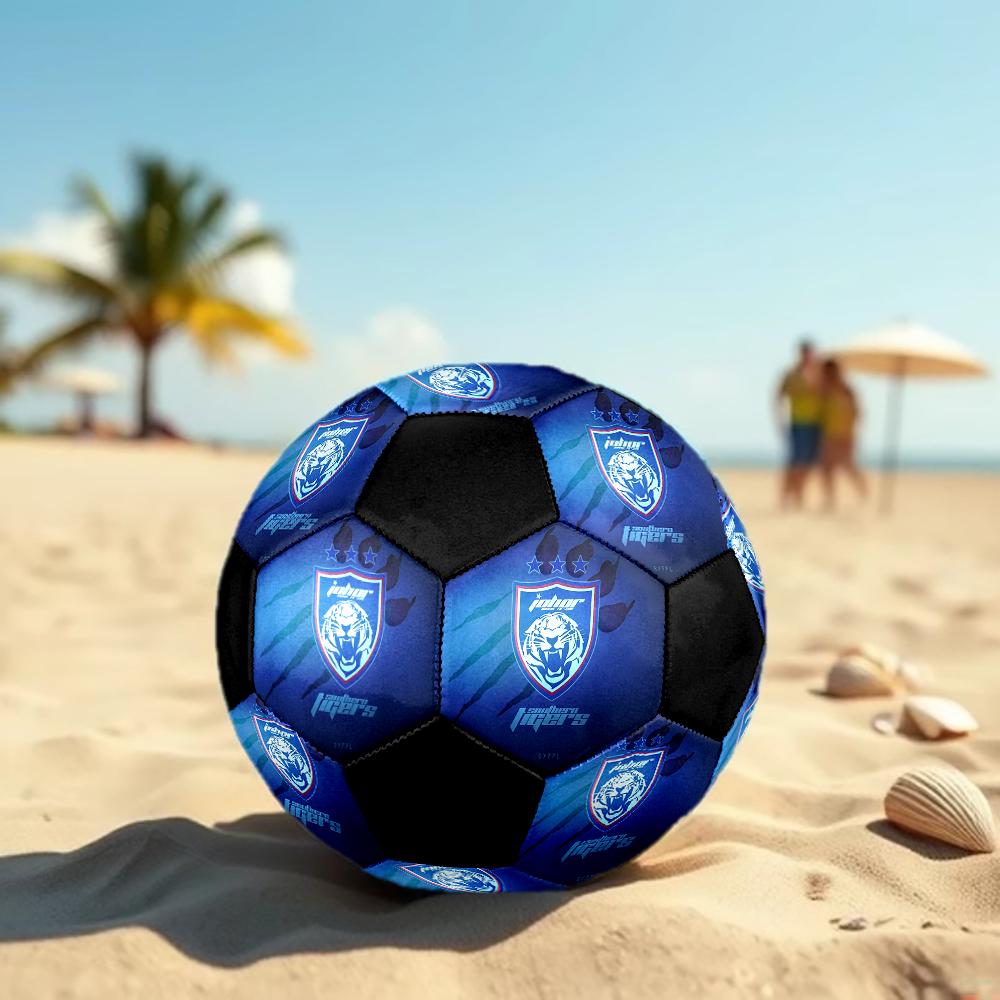 SIZE 5 Johor DT Soccer Ball Colorful All Ages Machine Stitched PVC Competition Ready Durable High-Bounce