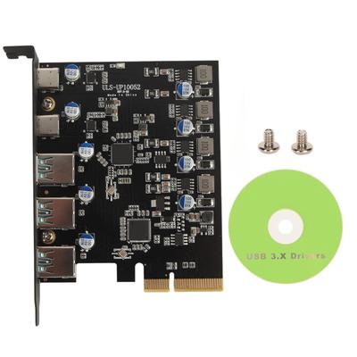 PCIE To Type C Expansion Card 20Gbps Super Speed USB3.2 Gen2 PCI Express Host Card for Windows 7 8