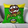 Bearded P-Pringles Pillow Case Anti-dustmite Pillowcase Invisible zipper silky short plush Sofa cushion cover