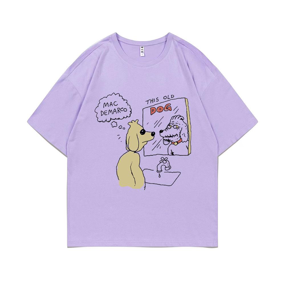 Mac Demarco This Old Dog Album Graficzny T-shirt Męski Lndie Pop Muzyka T-shirty Męskie Vintage T-shirty Męskie Hip Hop Oversizeowe Koszulki