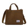 Women's  Canvas Bag Corduroy Handbag Fashion Casual Shoulder Messenger Bag