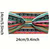 Women's Wide Headband Cotton Printed Headband Sports Band Striped Headband A Wide Edge Yoga Headband Soft Hair Band Headdress Bundle Women Headband