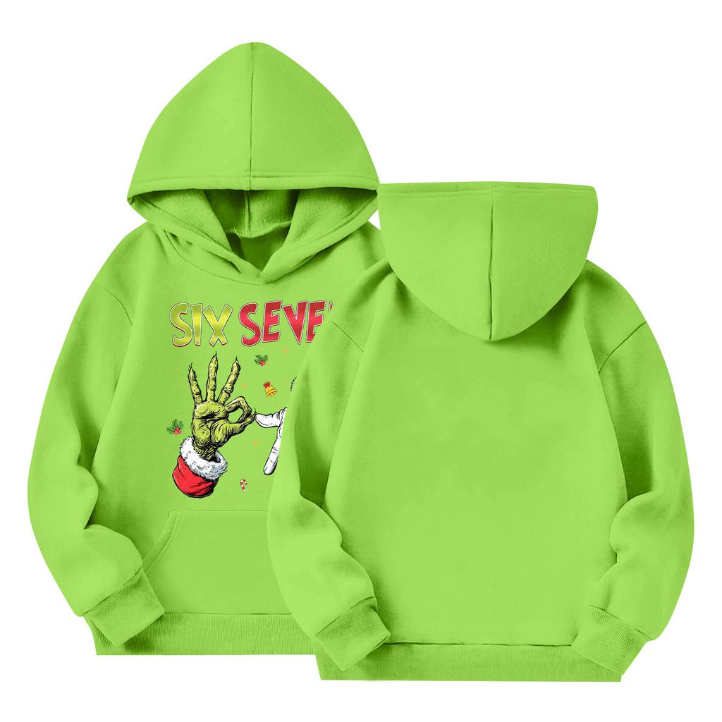 Dětská mikina s dlouhým rukávem, volného střihu, přes hlavu, se stahovací šňůrkou a jednobarevná