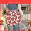 Garden Sleeveless Apron With Floral Pattern For Cooking And Cleaning