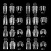 280pcs 14 Sizes Sandwich Dual Nail Forms Square Oval Acrylic Nail Extension  for Manicure Tools