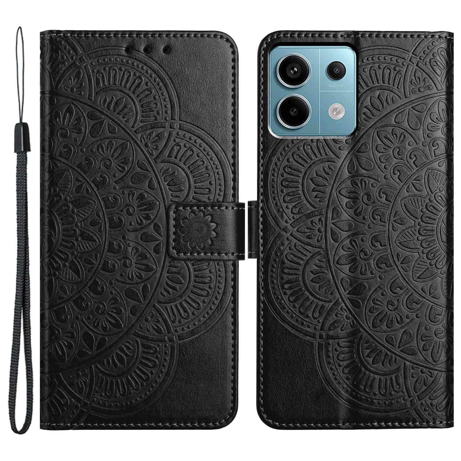 

For Xiaomi Redmi Note 13 Pro 5G/Poco X6 5G Case Wallet Leather Folio Phone Cover Black