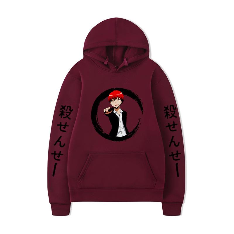 Japanese Anime Hoodies Print Fashion Sweatshirt Hip Hop Casual Unisex Autumn Winter Fleece Streetwear Tops