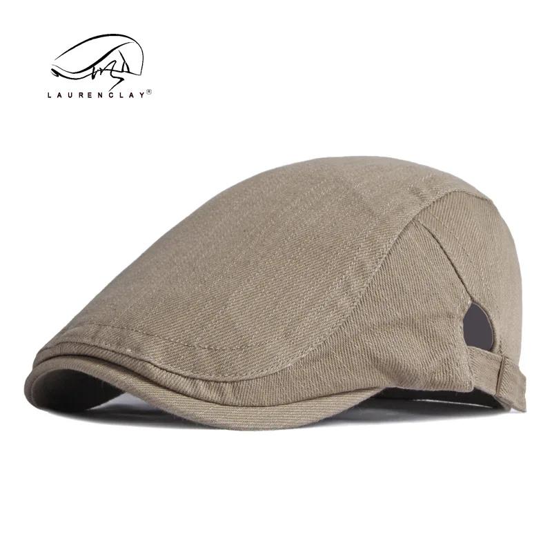 

Brand Oohmy Cotton Newsboy Hats for Men Women Flat Cap Adjustable Breathable Irish Cabbie Ivy Driving Hat Fashion Vintage L хакі