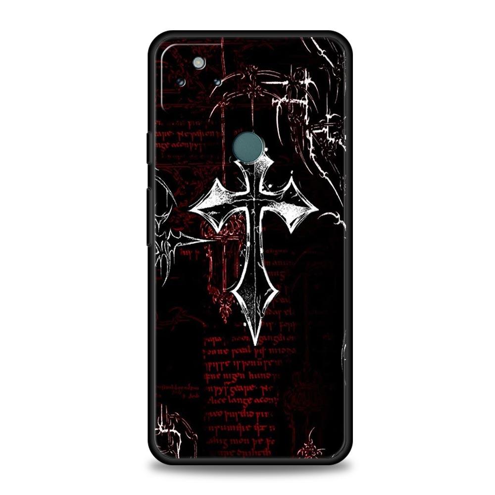 

Cross Pattern Element Design Phone Case Cover for Google Pixel 10 9 8 7 6 9A 8A 7A 6A Pro Shockproof Soft TPU 10 Pro XL Shell Pixel 7 Pro
