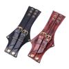 Vintage Style Men'S Wide Double-Layer Cowhide Bracelet - Fashionable Unique Adjustable Bangle