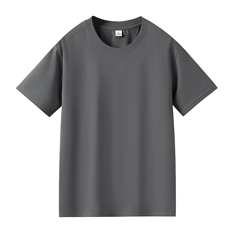 

Летние новые футболки обычного кроя из ткани Sorona 210 г/м² с охлаждающим эффектом для мужчин, дышащий удобный топ, повседневная свободная хип-хоп уличная одежда M серый